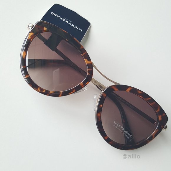 Lucky ? Brand LUNA TORTOISE Cat Eye Sunglasses main image 10